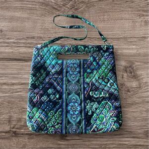 Vera Bradley Retired Blue Rhapsody Paisley & Floral Design 2009 Holiday Tote Bag